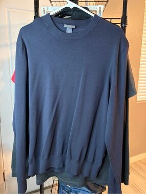 H&M Men's Navy Crewneck Sweater